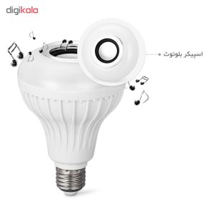 لامپ و اسپیکر بلوتوث هوشمند کد Smart LED Music Bulb