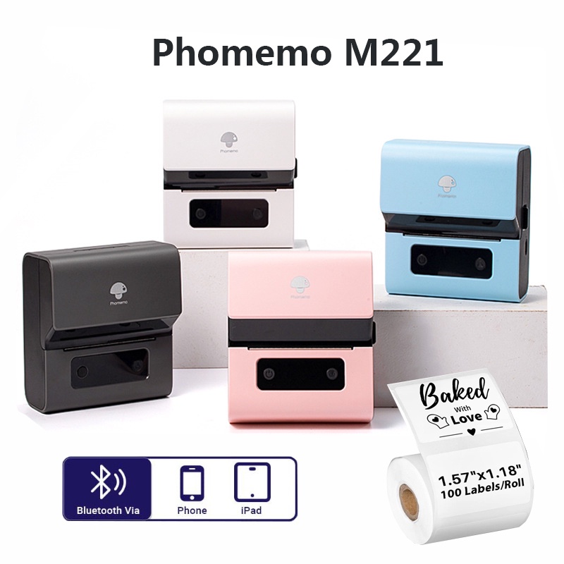 پرینتر همراه لیبل زن حرارتی برند Phomemo مدل M221